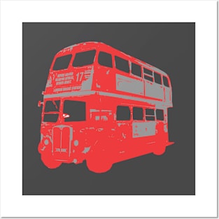 Double Decker Bus Posters and Art